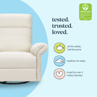 DaVinci Suzy Flex Recliner and Swivel Glider | Adjustable Headrest and Armrests