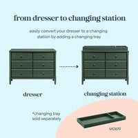 DaVinci Jenny Lind Spindle 6-Drawer Dresser