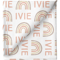 Sugar + Maple Personalized Stretchy Blanket | Rainbow