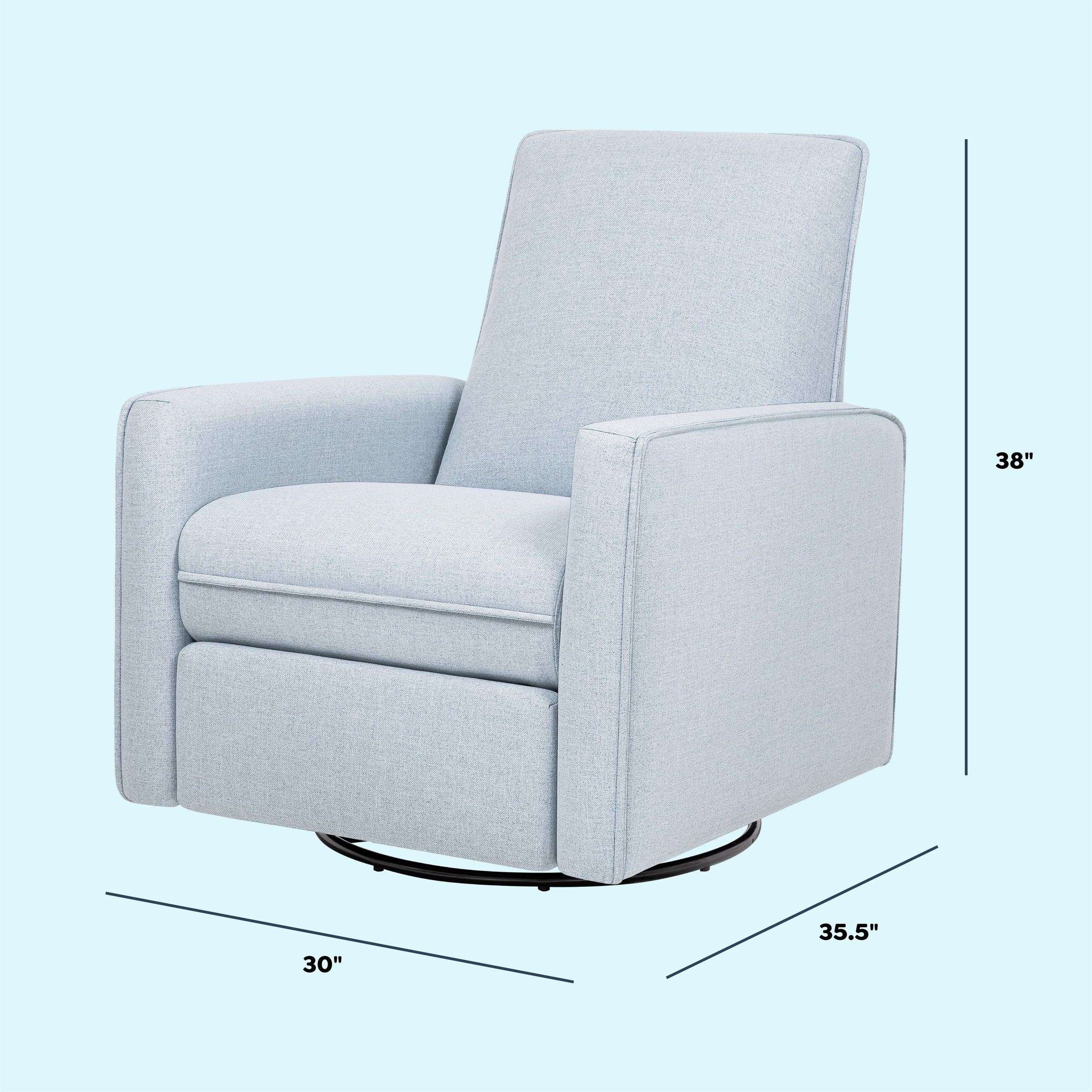 DaVinci Penny Recliner and Swivel Glider | Eco-Friendly Water Repellent & Stain Resistant Fabric