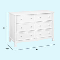 DaVinci Kalani 6-Drawer Double Wide Dresser