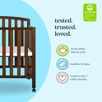 DaVinci Dylan Folding Portable 3-in-1 Mini Crib