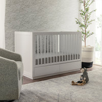 Babyletto Bento 3-in-1 Convertible Storage Crib with Toddler Bed Conversion Kit