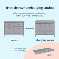 DaVinci Charlie 6-Drawer Double Dresser
