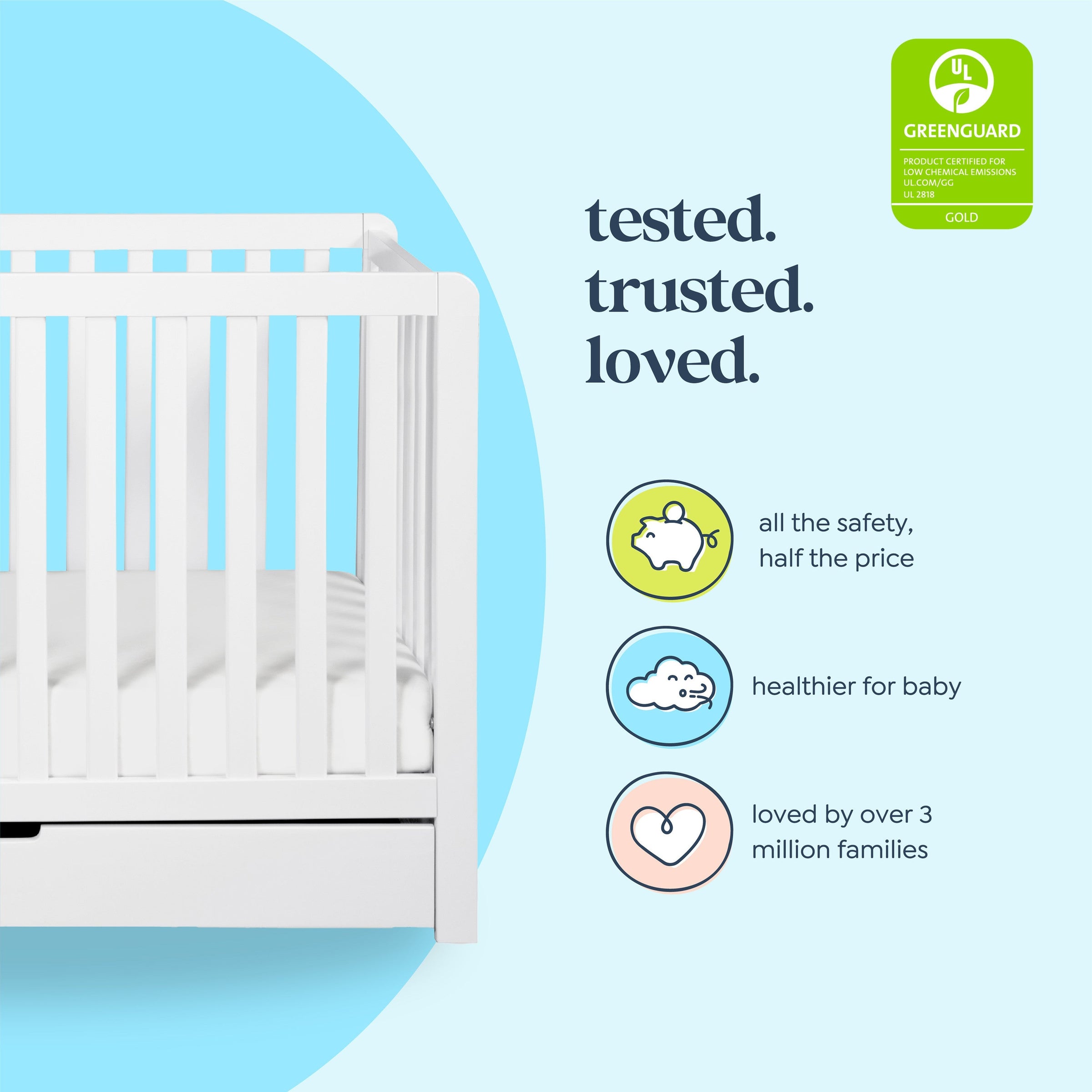 DaVinci Colby 4-in-1 Convertible Crib with Trundle Drawer