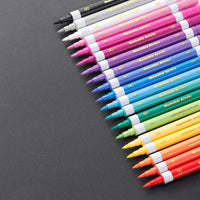 The Pencil Grip Magic Stix, Double-Ended Washable Acrylic Markers– Dual Tip (Bullet + Fine), 24 Pack