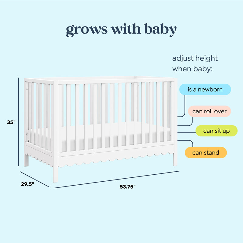 DaVinci Sammy Scallop 4-in-1  Convertible Crib