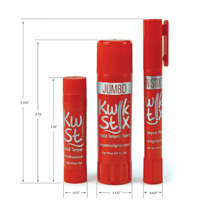 The Pencil Grip Kwik Stix Paint Sticks, Set of 12 Metalix Colors