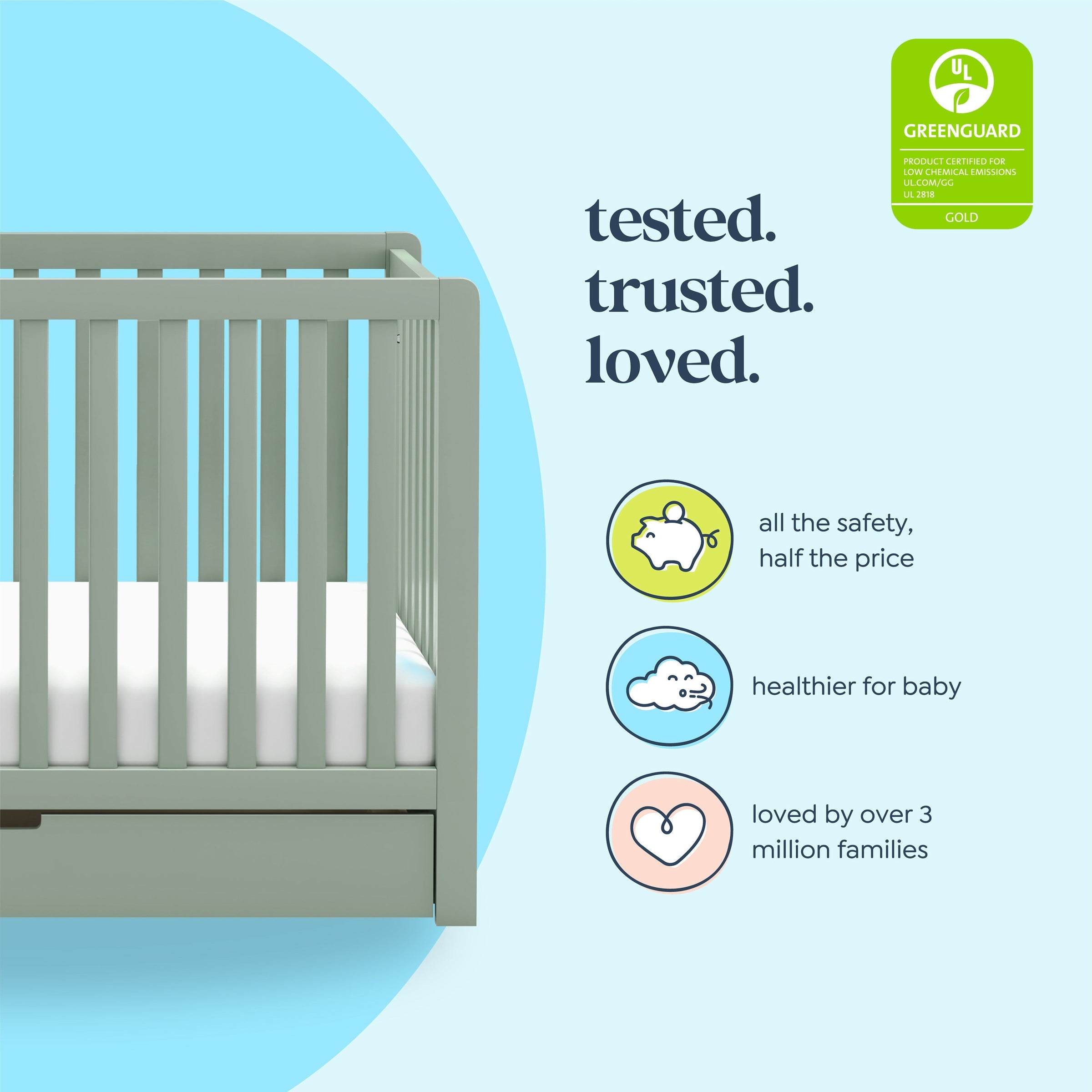 DaVinci Colby 4-in-1 Convertible Crib with Trundle Drawer