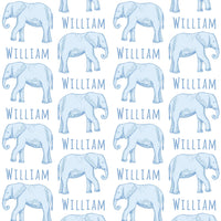 Sugar + Maple Plush Minky Fleece Personalized Blanket | Elephant