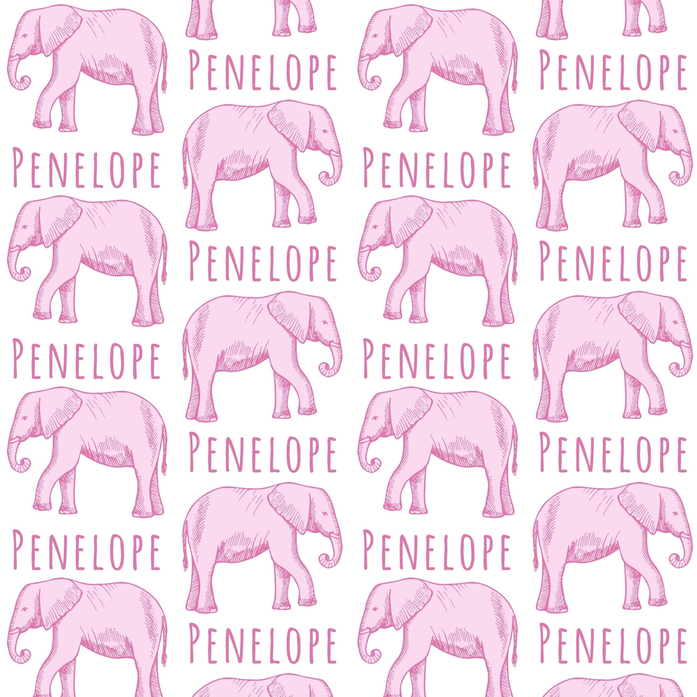 Sugar + Maple Personalized Bib | Elephant