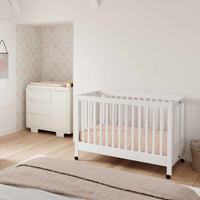 Babyletto Maki Portable Folding Crib with Toddler Bed Conversion Kit