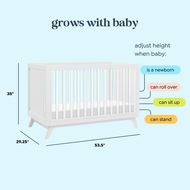 DaVinci Otto 3-in-1 Convertible Crib | Acrylic Slats