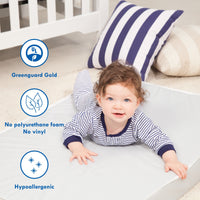 DaVinci Complete Slumber Waterproof Crib & Toddler Mattress | Firm support | GREENGUARD Gold Certified | Lightweight | Waterproof