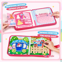 JoyCat 15-in-1 Princess Kids Montessori Busy Book