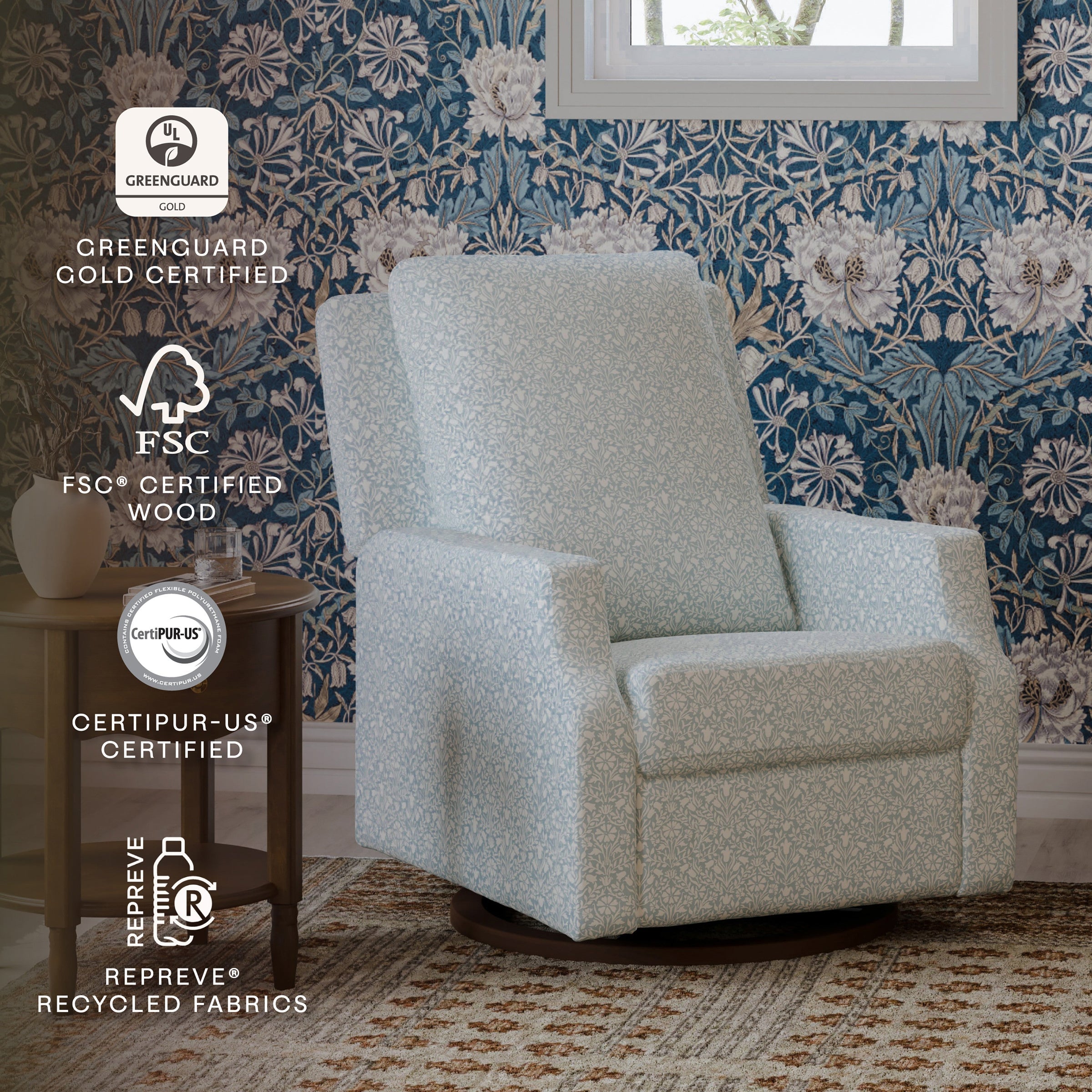 Morris & Co. x Namesake Crewe Recliner and Swivel Glider