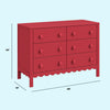 DaVinci Sammy Scallop 6-Drawer Dresser