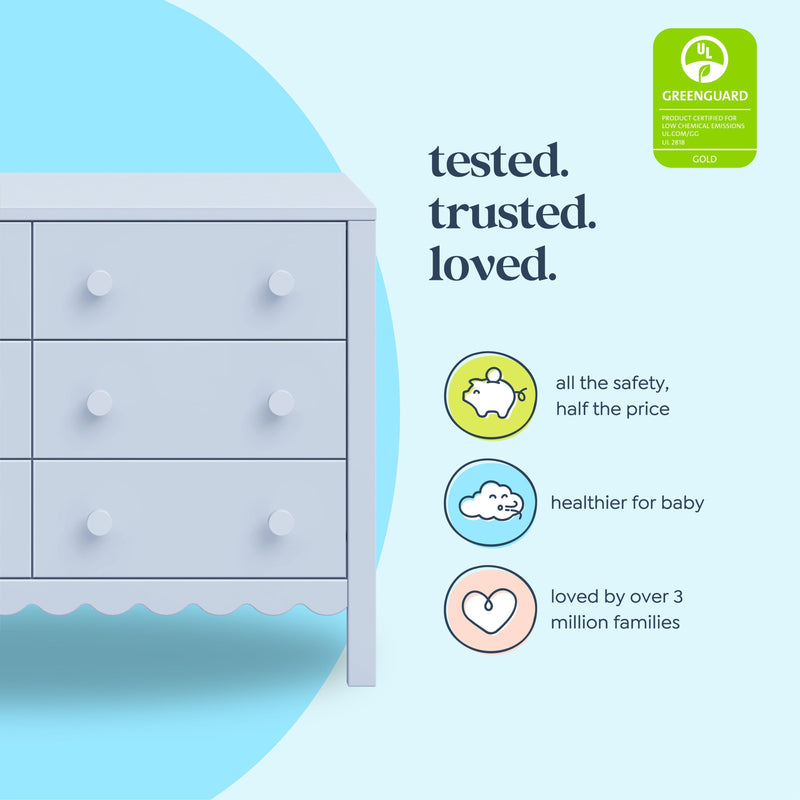 DaVinci Sammy Scallop 6-Drawer Dresser