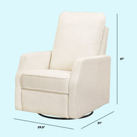 DaVinci Lucas Pillowback Swivel Recliner