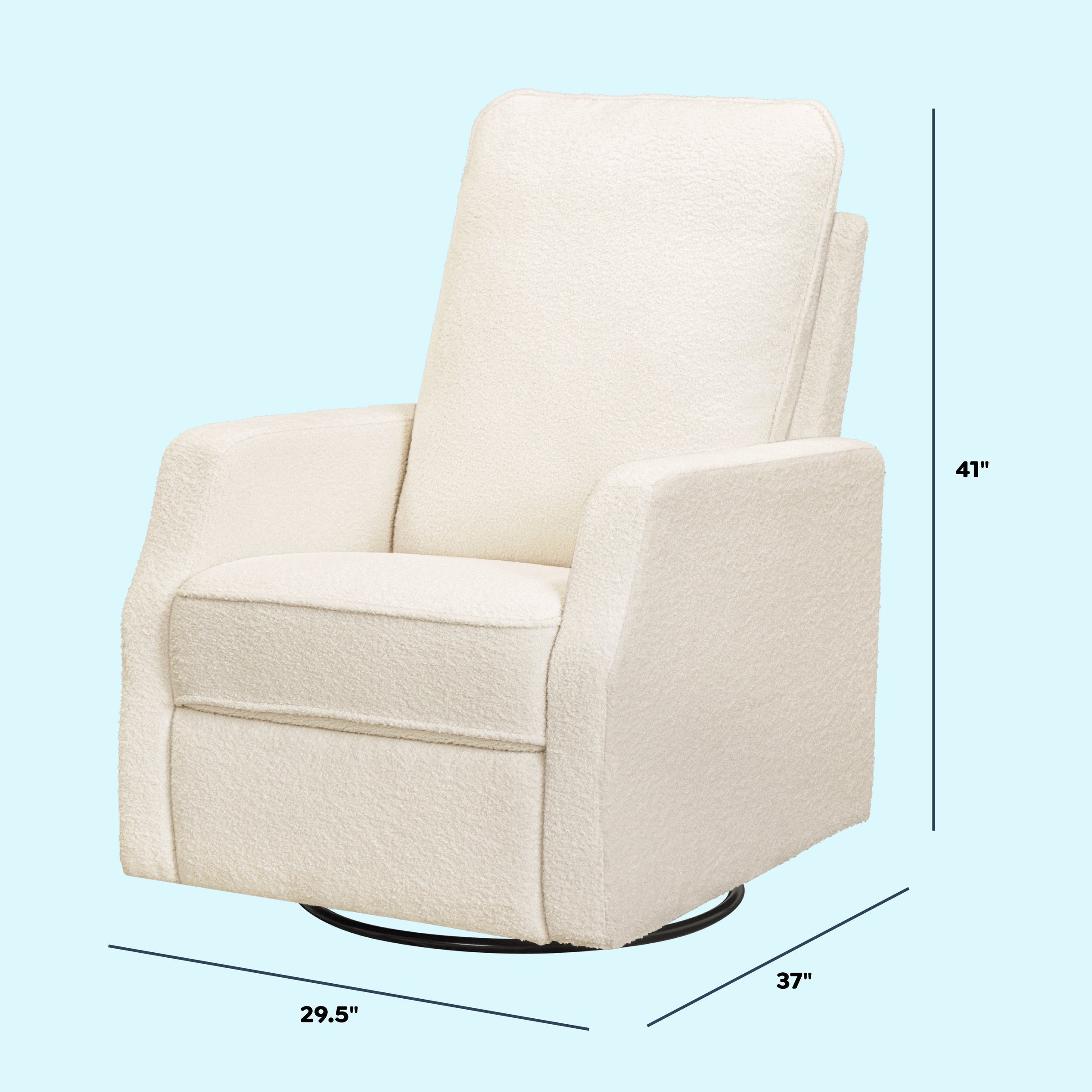 DaVinci Lucas Pillowback Swivel Recliner