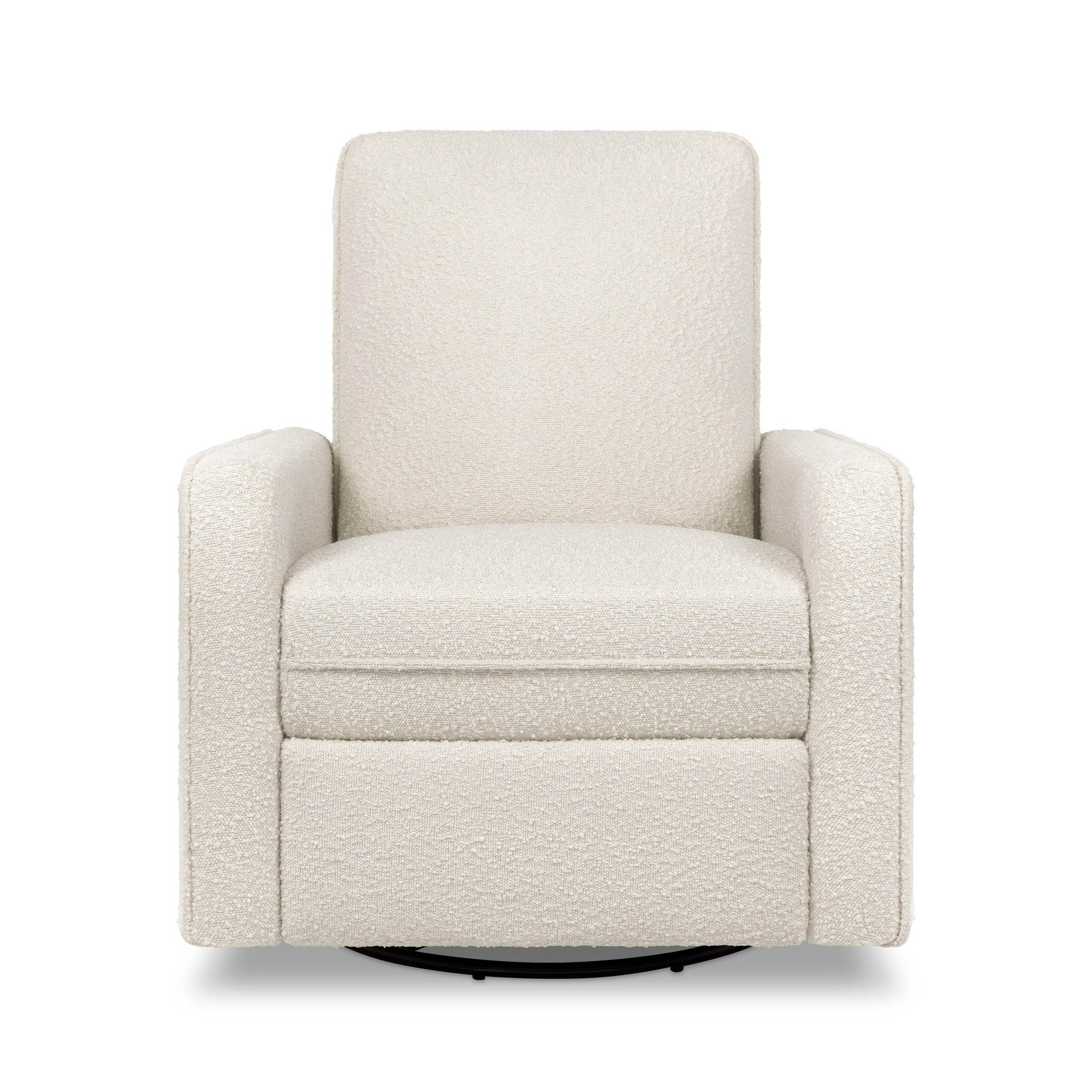 DaVinci Penny Recliner and Swivel Glider | Ivory Boucle Fabric