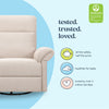 DaVinci Suzy Flex Recliner and Swivel Glider | Adjustable Headrest and Armrests