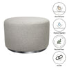 Babyletto Tuba Gliding Ottoman in Eco-Performance Fabric | Water Repellent & Stain Resistant