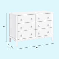 DaVinci Sammy Scallop 6-Drawer Dresser