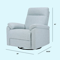 DaVinci Suzy Electronic Recliner and Swivel Glider | USB Charging Port