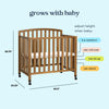 DaVinci Dylan Folding Portable 3-in-1 Mini Crib