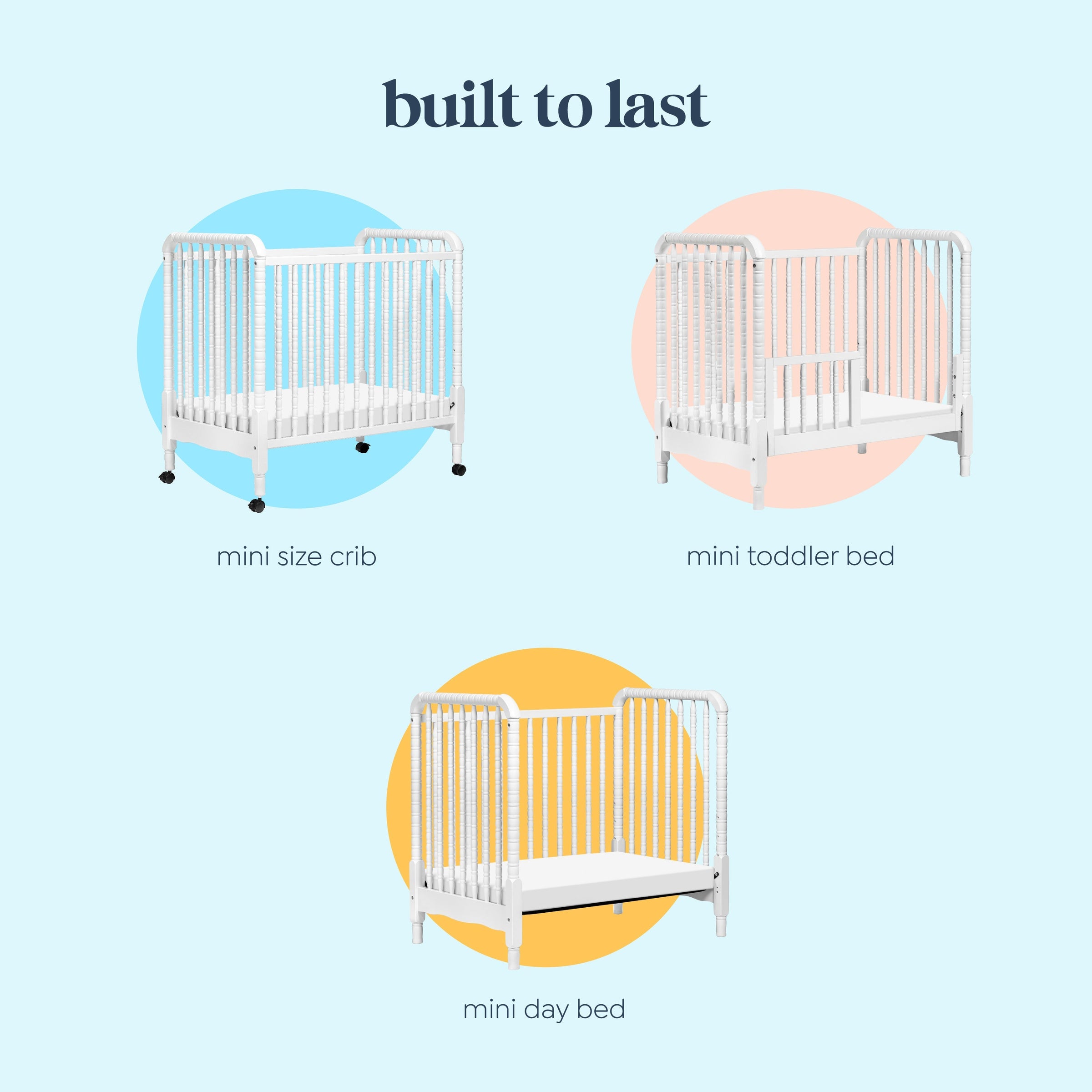 DaVinci Jenny Lind 3-in-1 Convertible Mini Crib