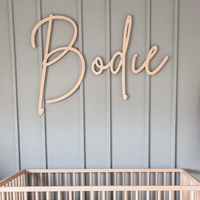Sugar + Maple Custom Wood Name Sign