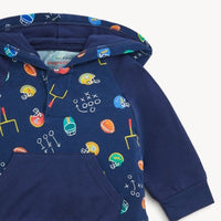 Magnetic Me First Down Fun Modal Long Sleeve Hoodie with Jogger