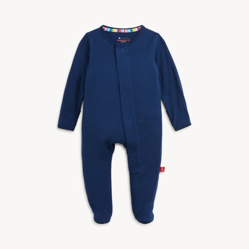 Magnetic Me Blue Solid Modal Footie