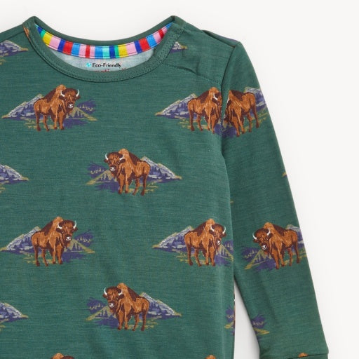 Magnetic Me Bison Modal Long Sleeve Long Pant PJ