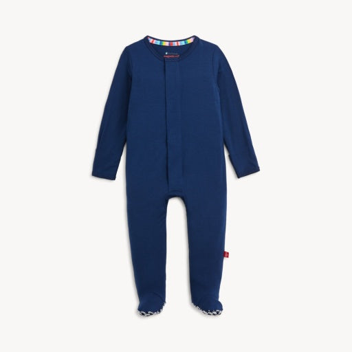Magnetic Me Blue Solid Modal Footie