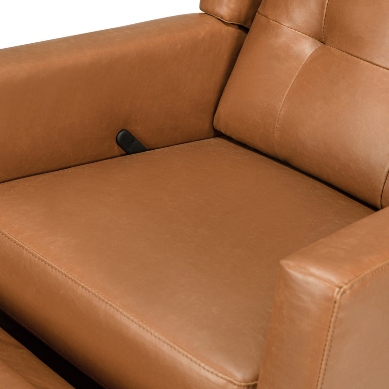 DaVinci Maddox Recliner and Swivel Glider in Vegan Leather