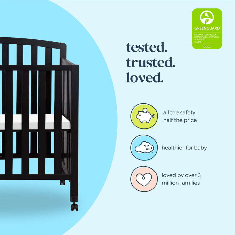DaVinci Dylan Folding Portable 3-in-1 Mini Crib