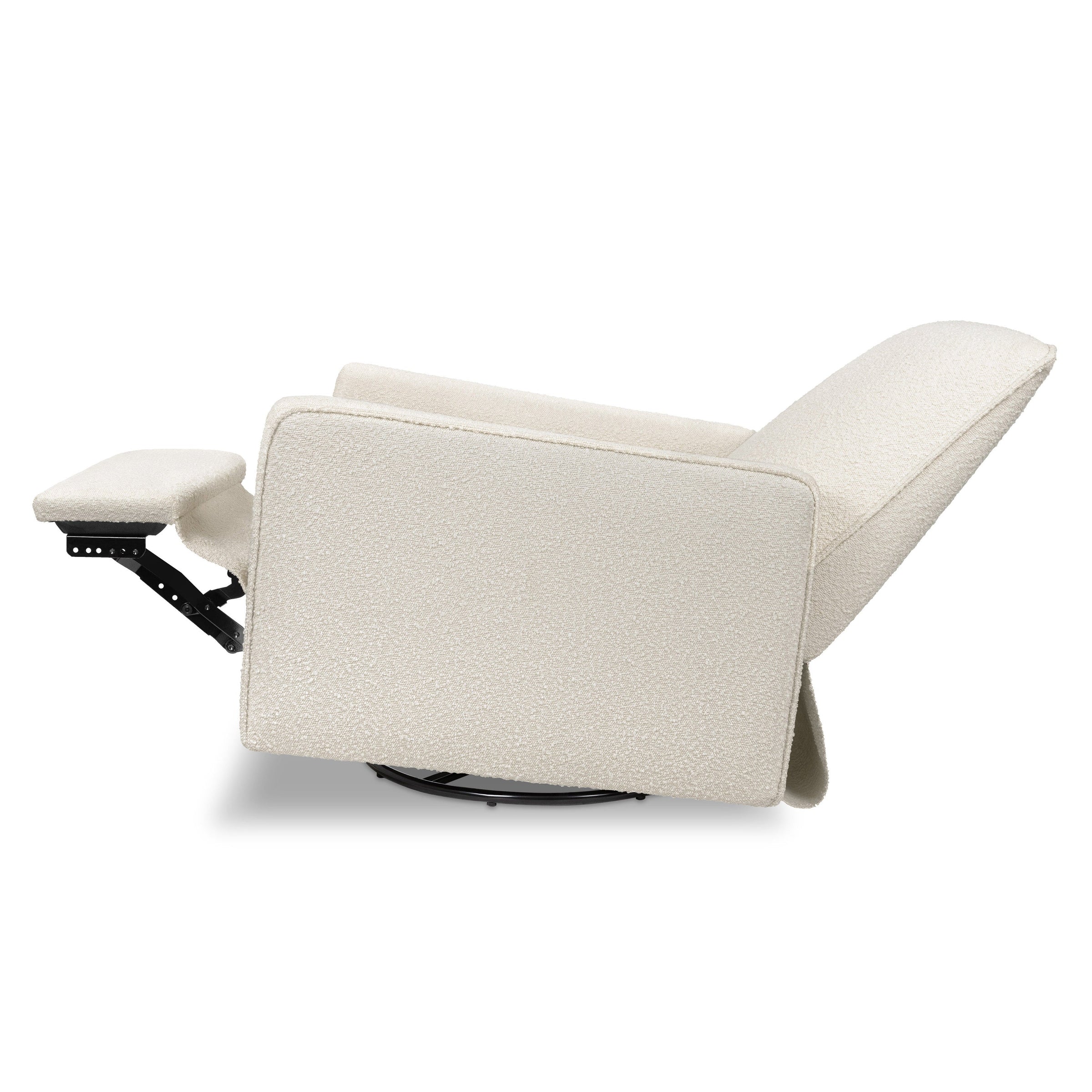 DaVinci Penny Recliner and Swivel Glider | Ivory Boucle Fabric