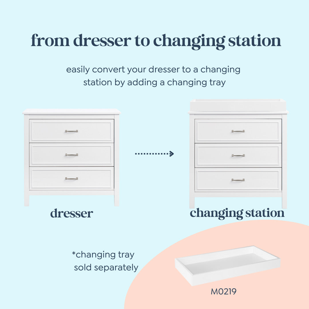 DaVinci Charlie 3-Drawer Dresser