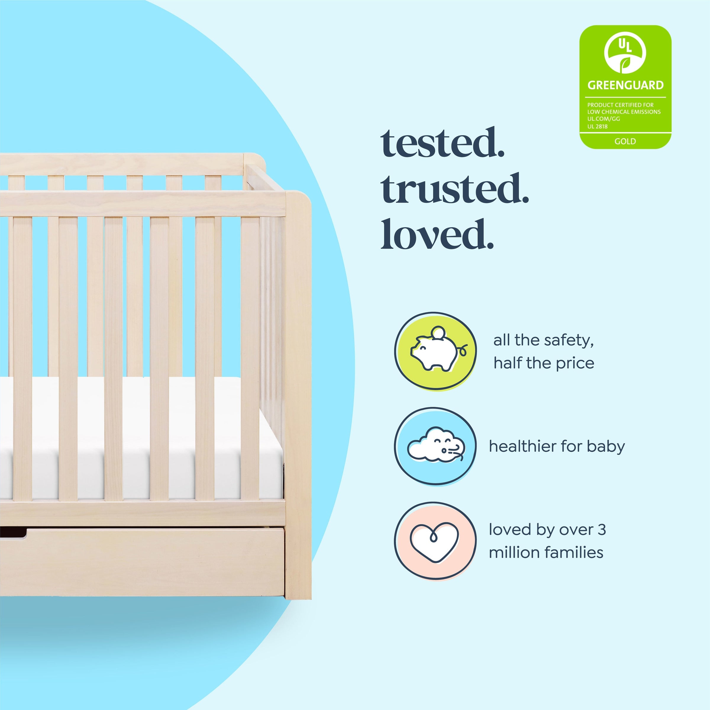 DaVinci Colby 4-in-1 Convertible Crib with Trundle Drawer