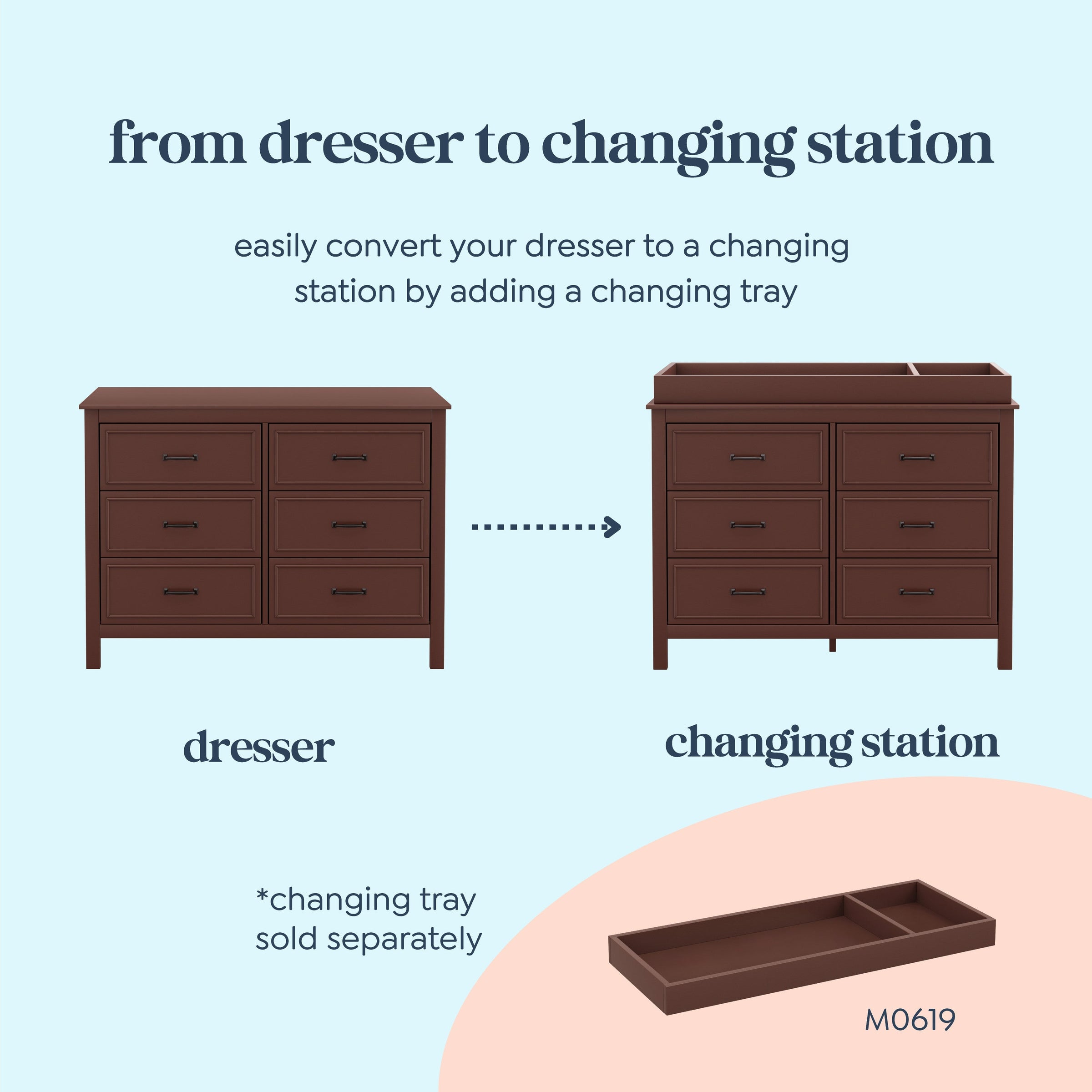 DaVinci Charlie 6-Drawer Double Dresser