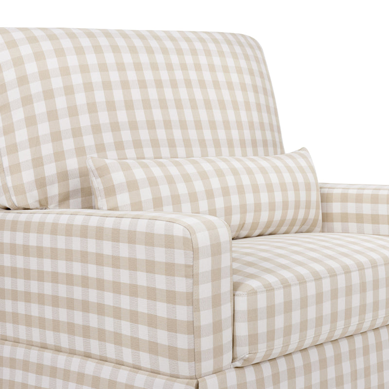 Namesake Crawford Pillowback Chair and a Half Comfort Swivel Glider
