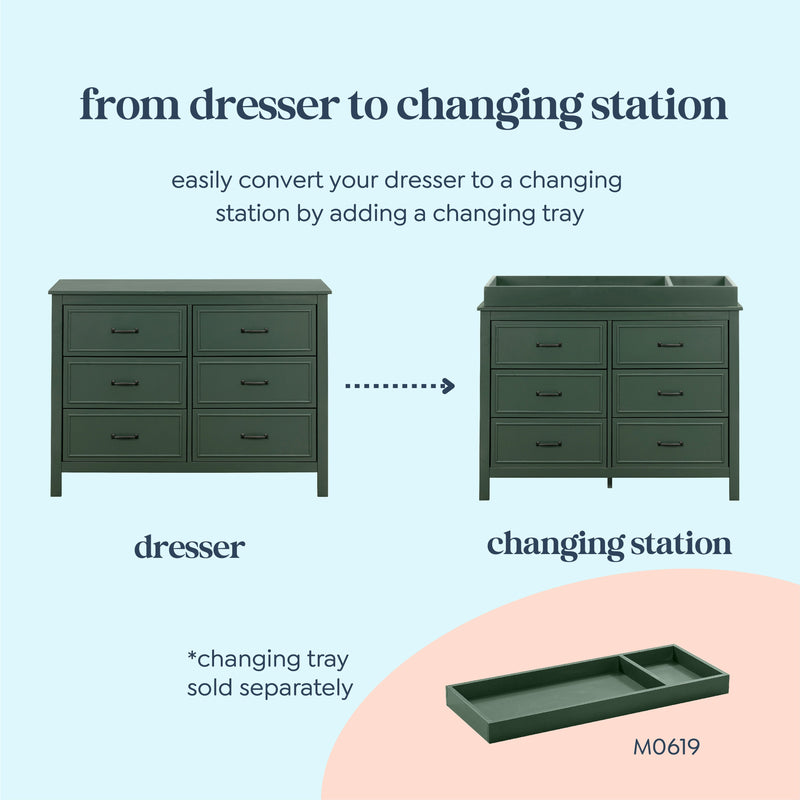 DaVinci Charlie 6-Drawer Double Dresser