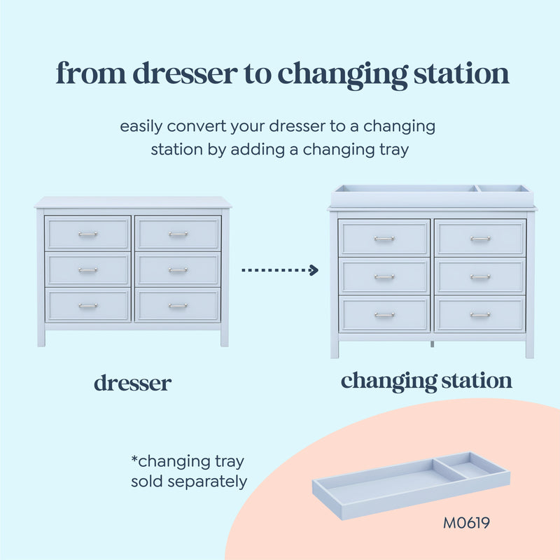 DaVinci Charlie 6-Drawer Double Dresser