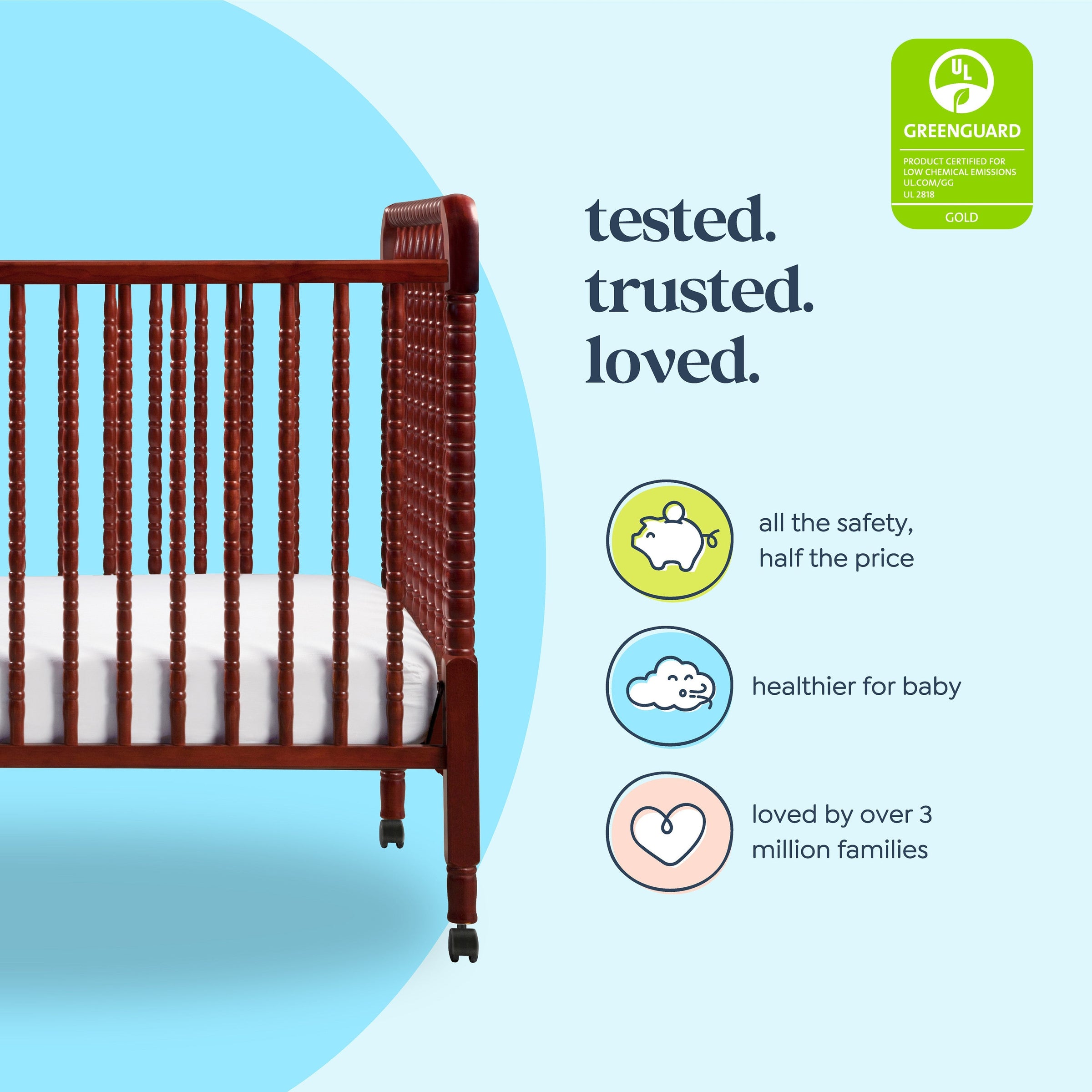DaVinci Jenny Lind 3-in-1 Convertible Crib