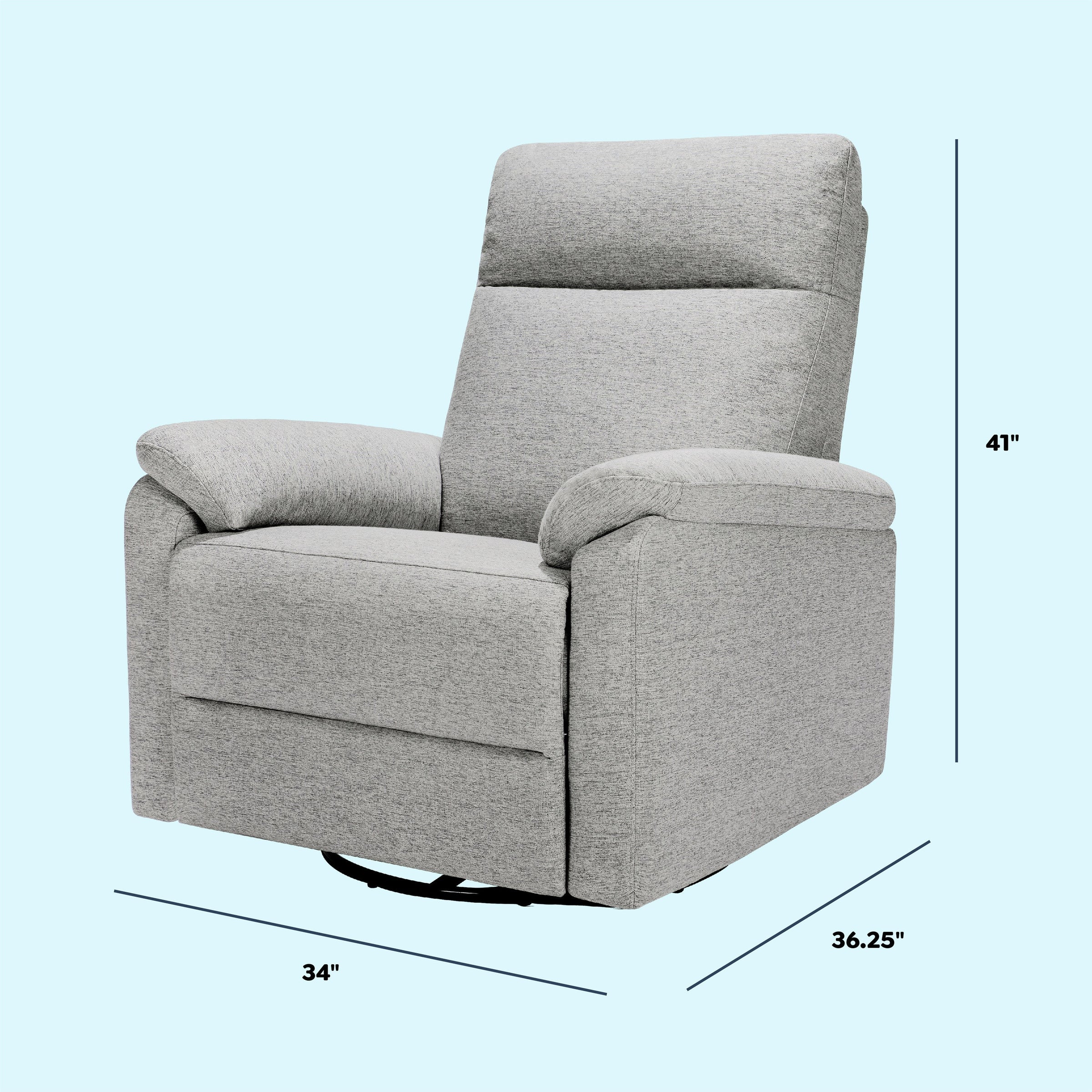 DaVinci Suzy Electronic Recliner and Swivel Glider | USB Charging Port