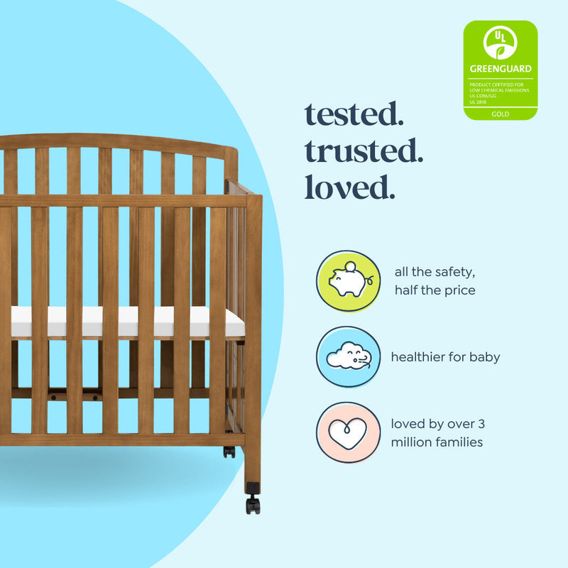 DaVinci Dylan Folding Portable 3-in-1 Mini Crib