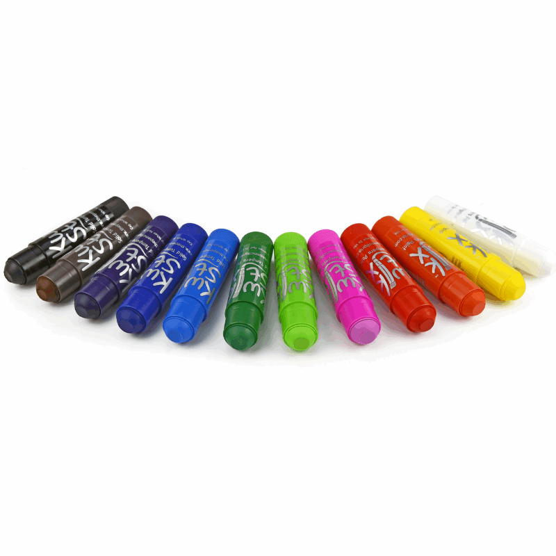 The Pencil Grip Kwik Stix Paint Sticks, Set of 12 Classic Colors