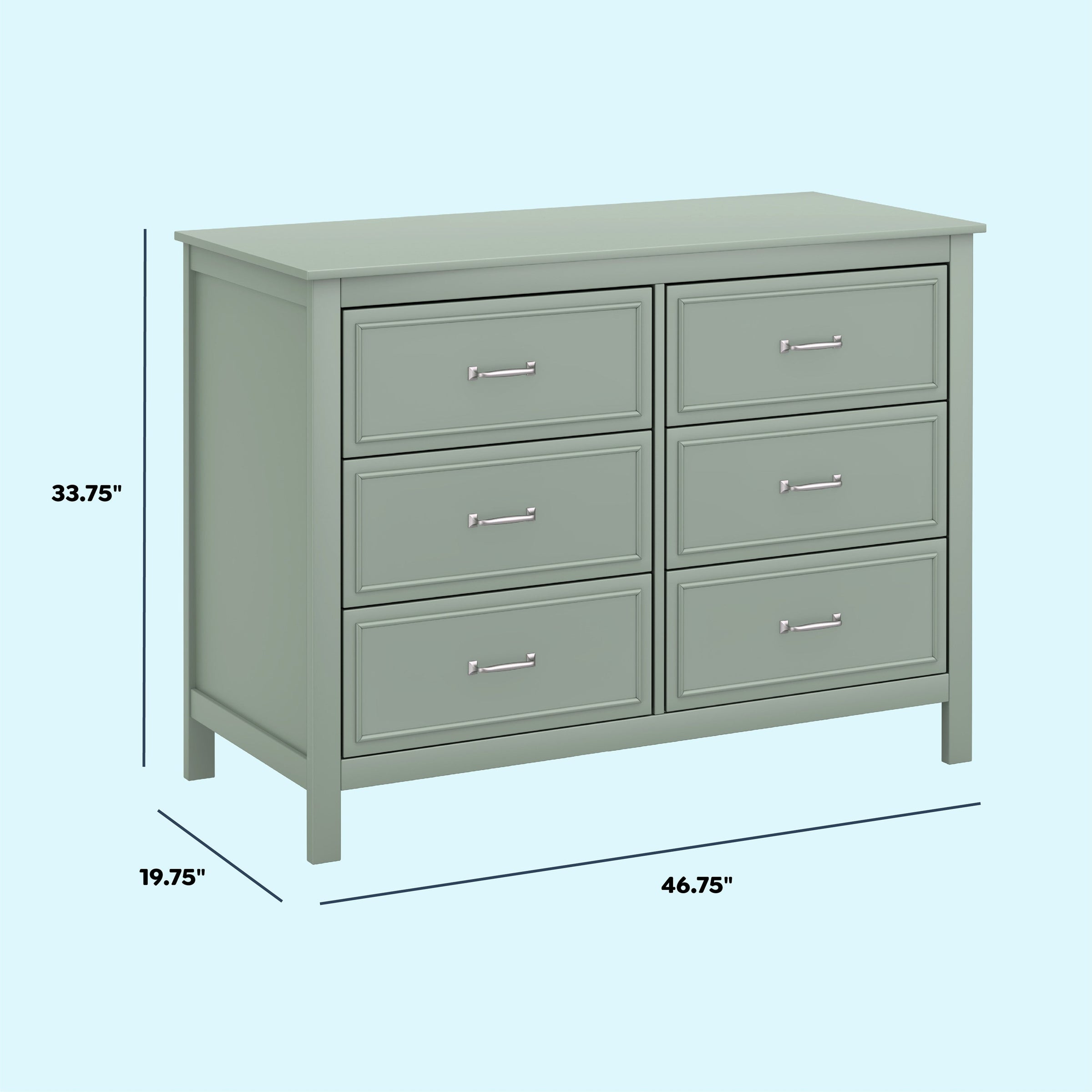 DaVinci Charlie 6-Drawer Double Dresser